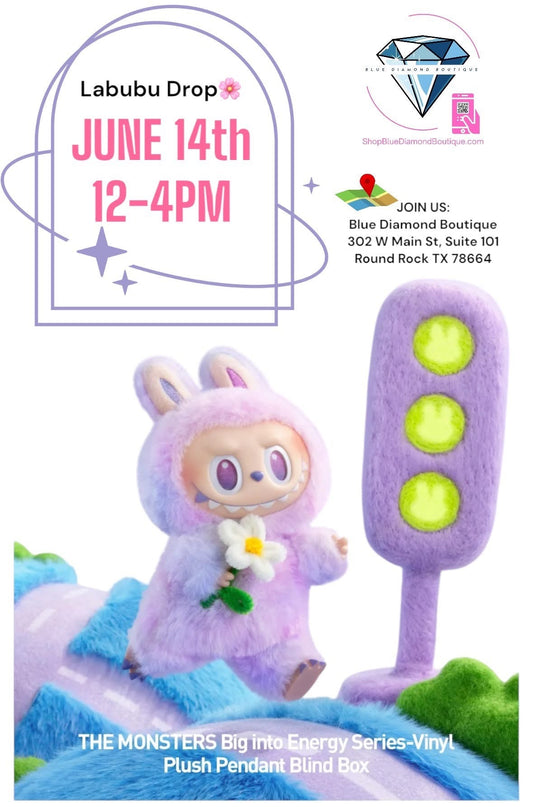 🌟 Labubu Craze Hits Downtown Round Rock! | Shop Authentic Pop Mart Collectibles at Blue Diamond Boutique