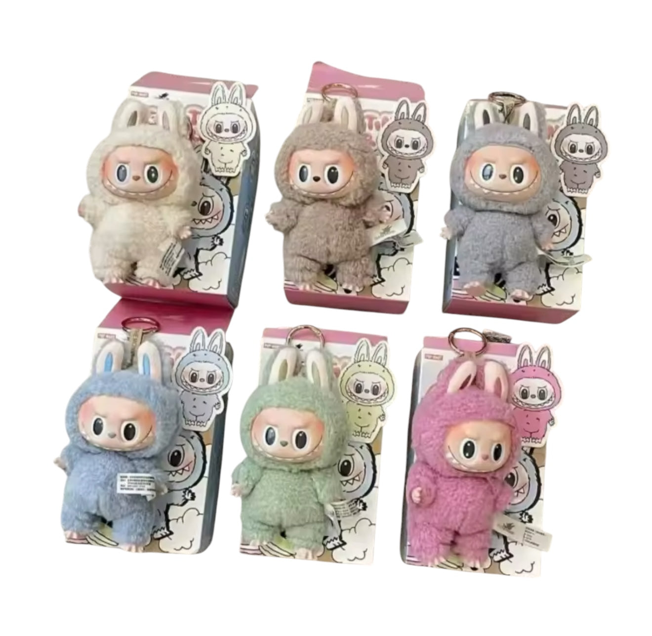 6.5” Labubu The Monsters Blind Box – Heartbeat Macaron Enamel Face Plush