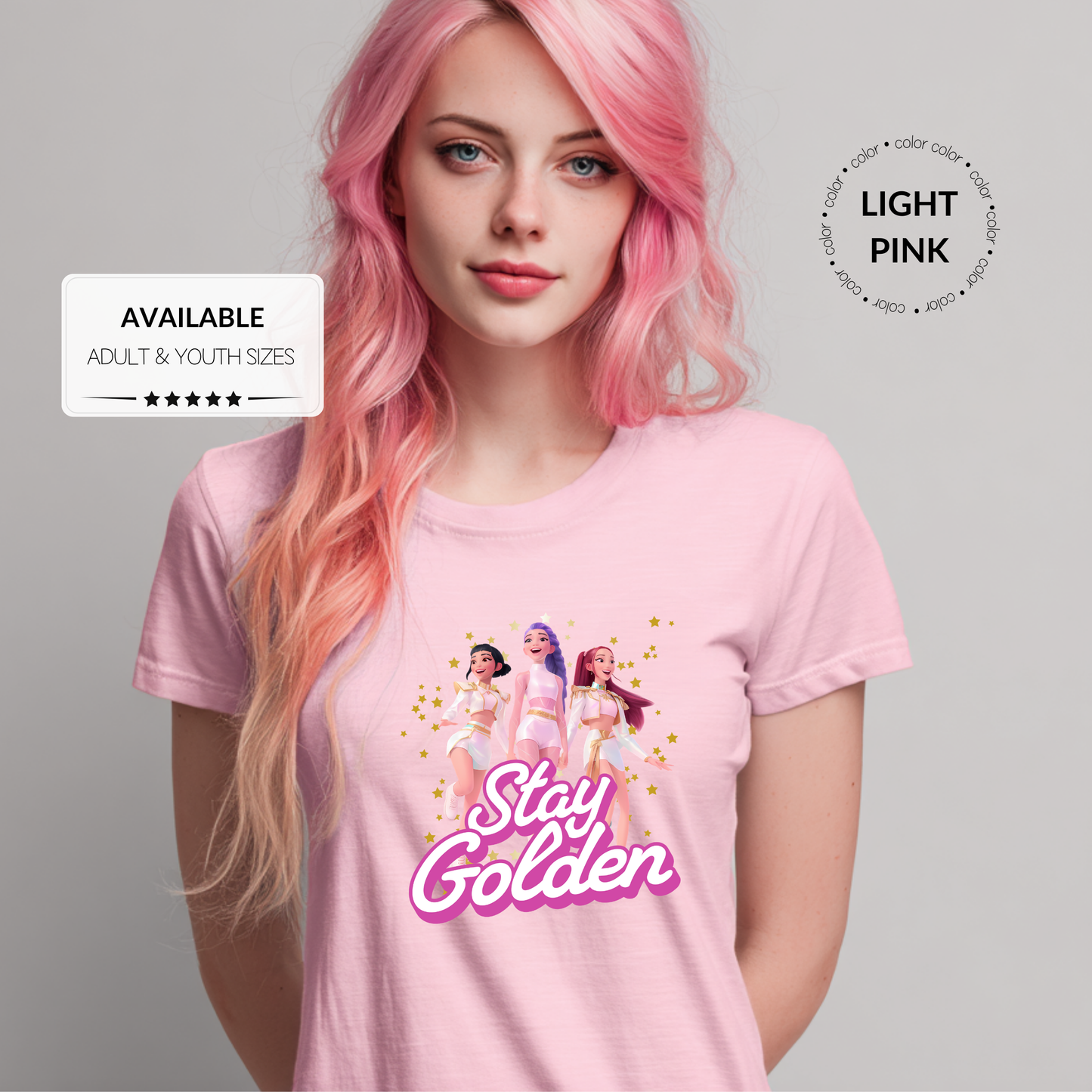 Custom K-Pop Demon Hunter Graphic T-Shirt – Adult & Youth Sizes