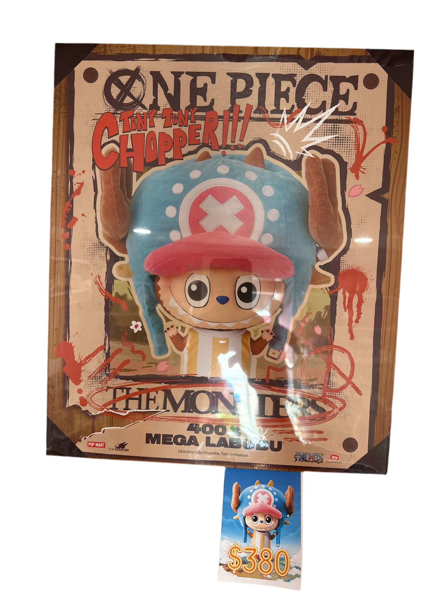 Pop Mart: The Monsters 400% One Piece Labubu Chopper