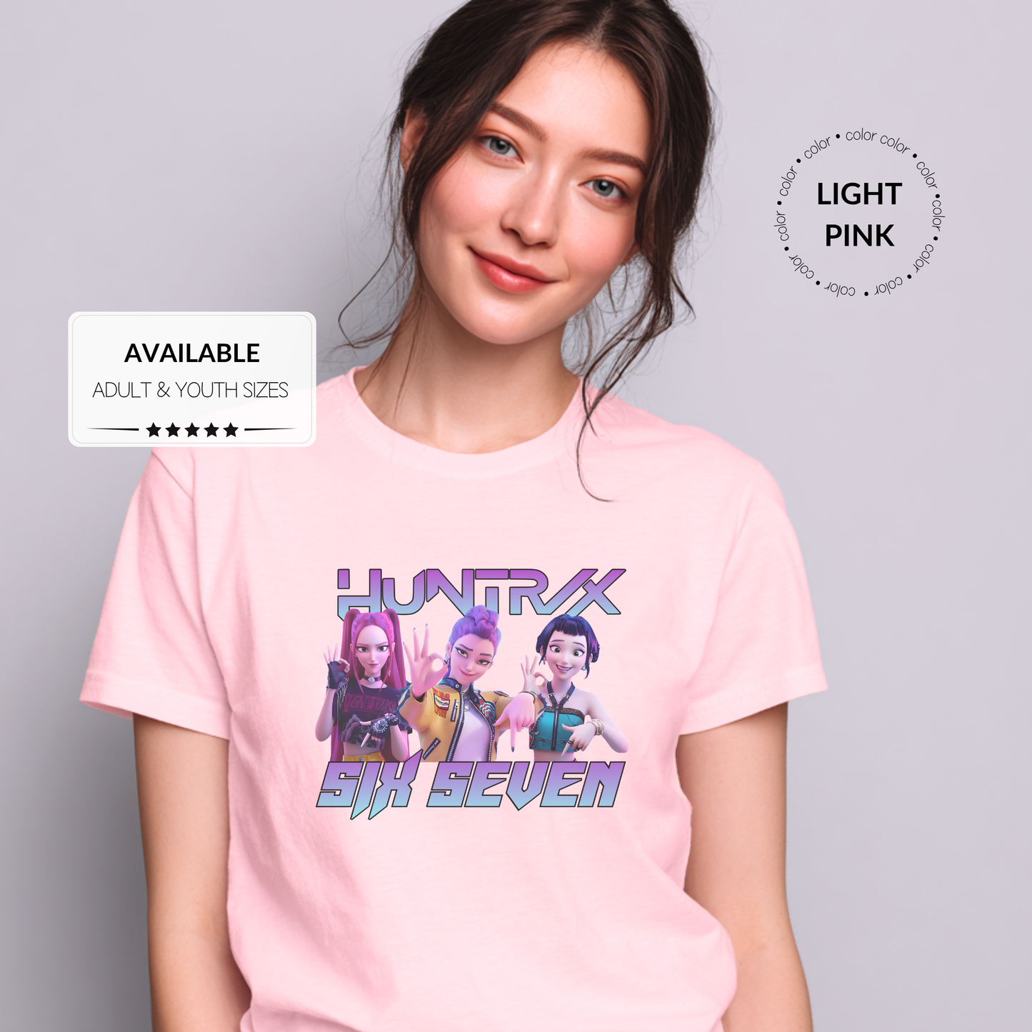 Trendy 6-7 K-Pop Demon Hunter Graphic T-Shirt