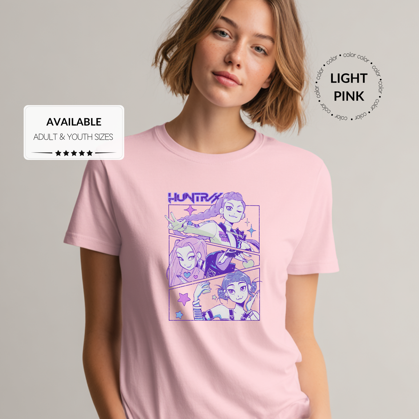 Custom K-Pop Demon Hunter Graphic T-Shirt – Adult & Youth Sizes