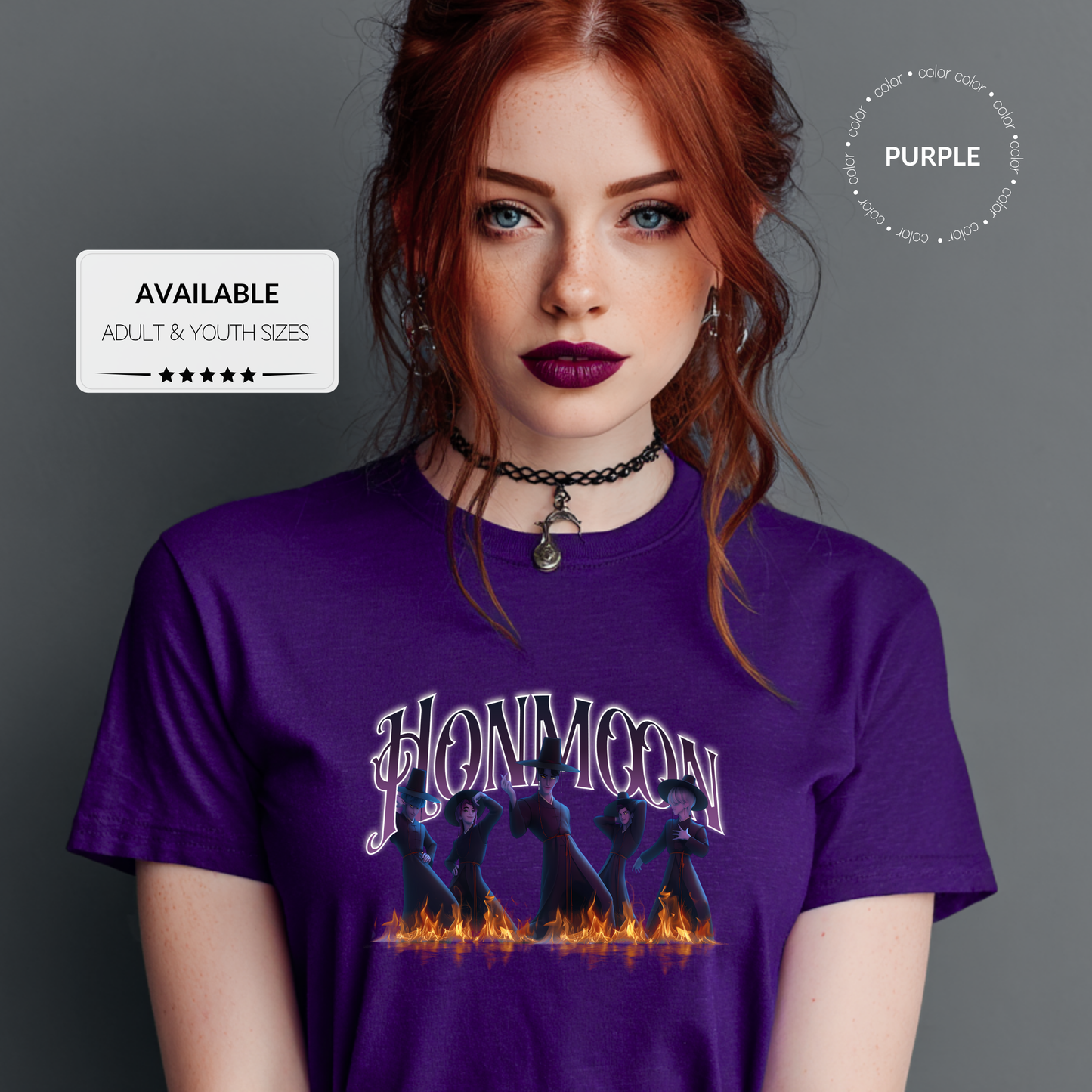Custom Halloween K-POP Graphic T-Shirt – Adult & Youth Sizes