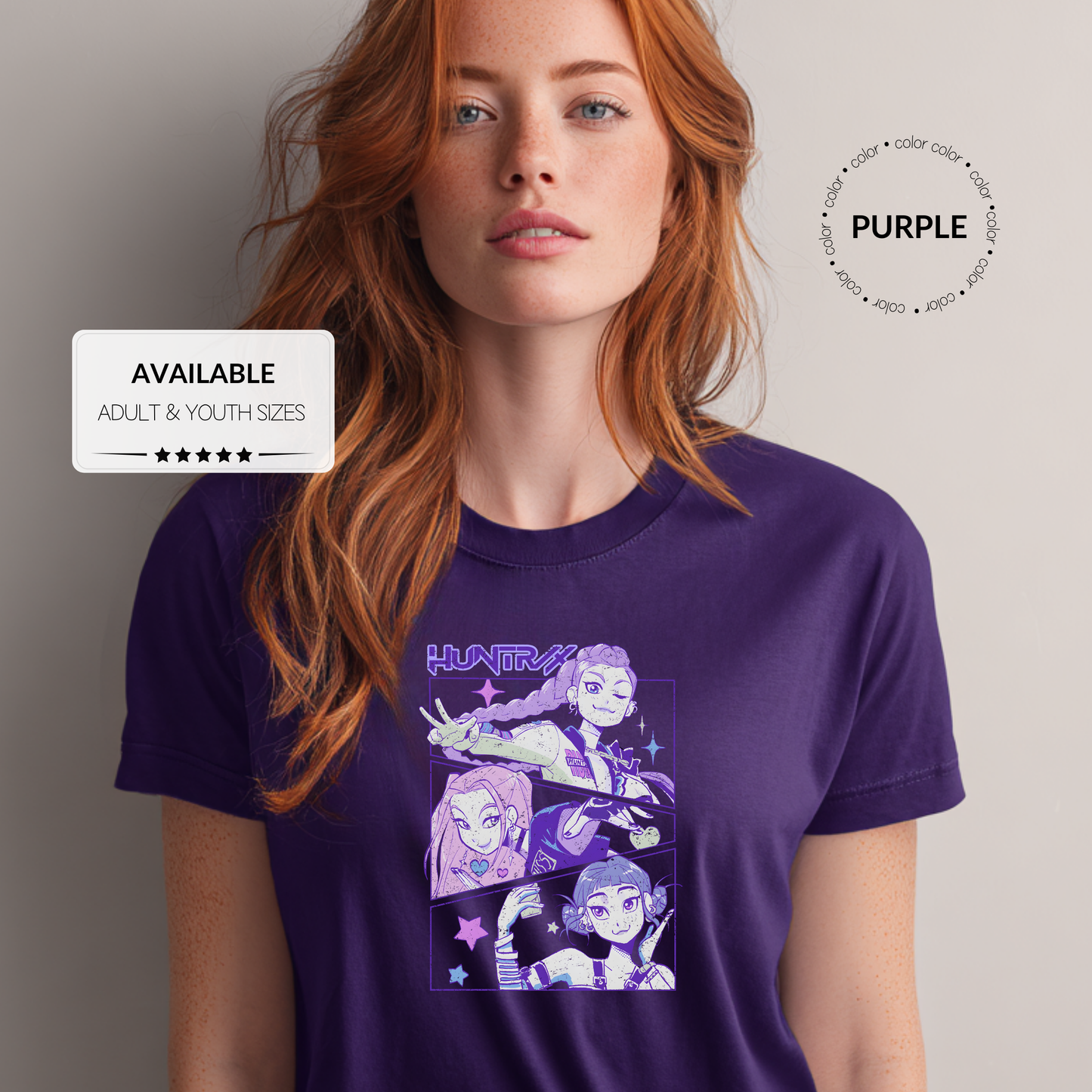 Custom K-Pop Demon Hunter Graphic T-Shirt – Adult & Youth Sizes