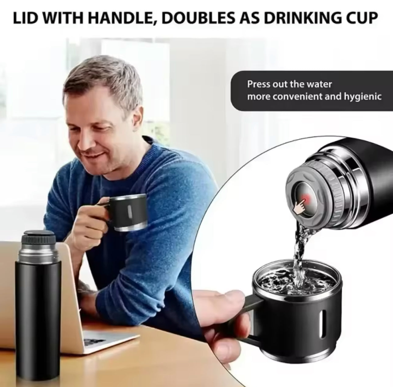 Customizable 500ML Vacuum Thermos Gift Set