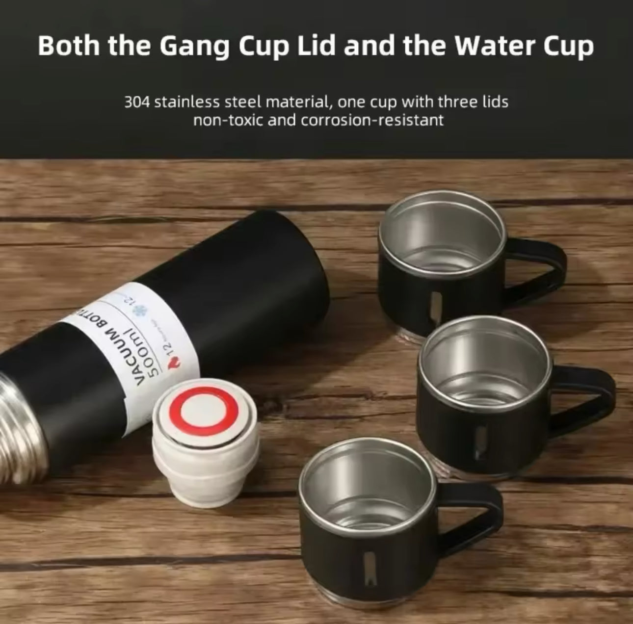 Customizable 500ML Vacuum Thermos Gift Set