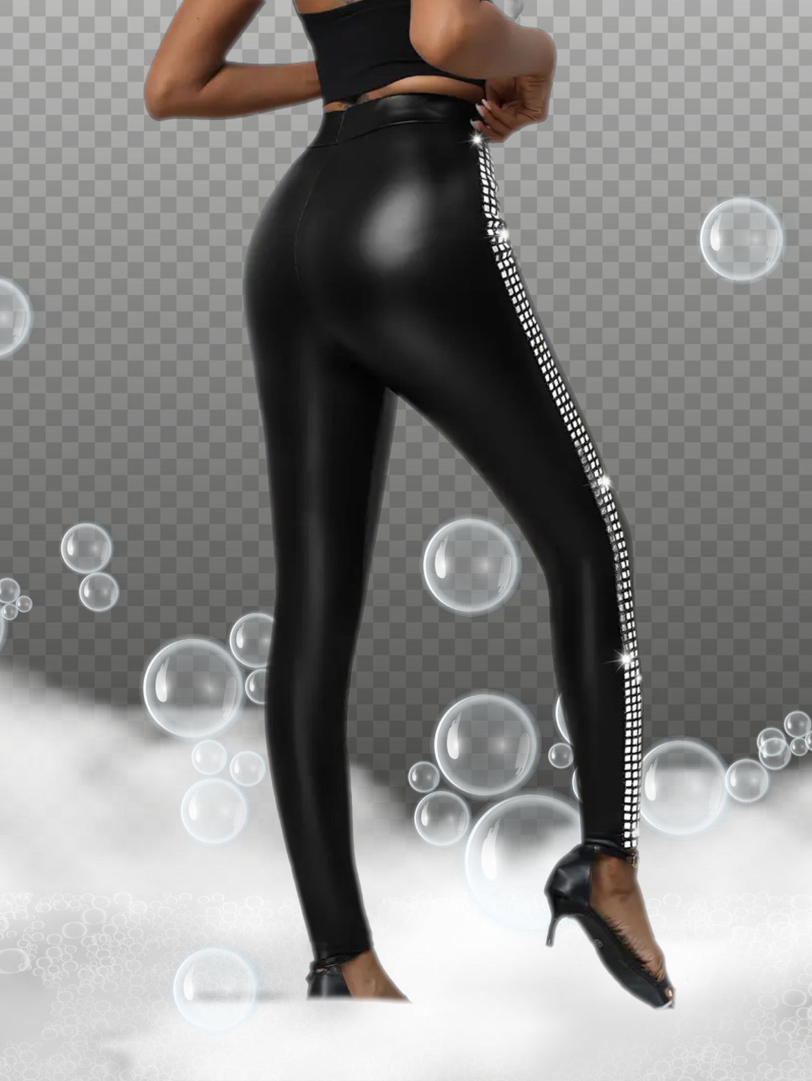 Sequin High Stretch Skinny Leggings