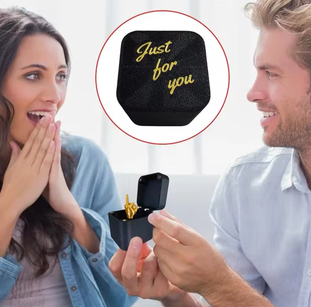 Just for You Prank Gift Box - Middle Finger Surprise