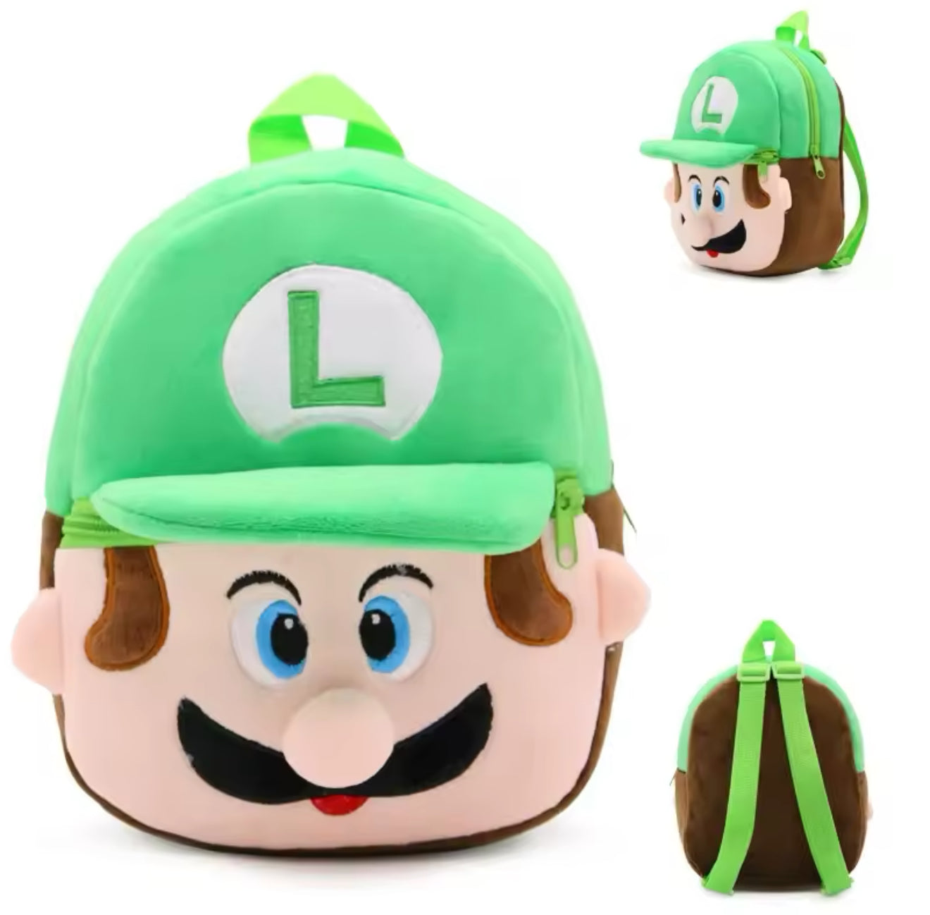 Super Mario Bros. Mario & Luigi Plush Backpack