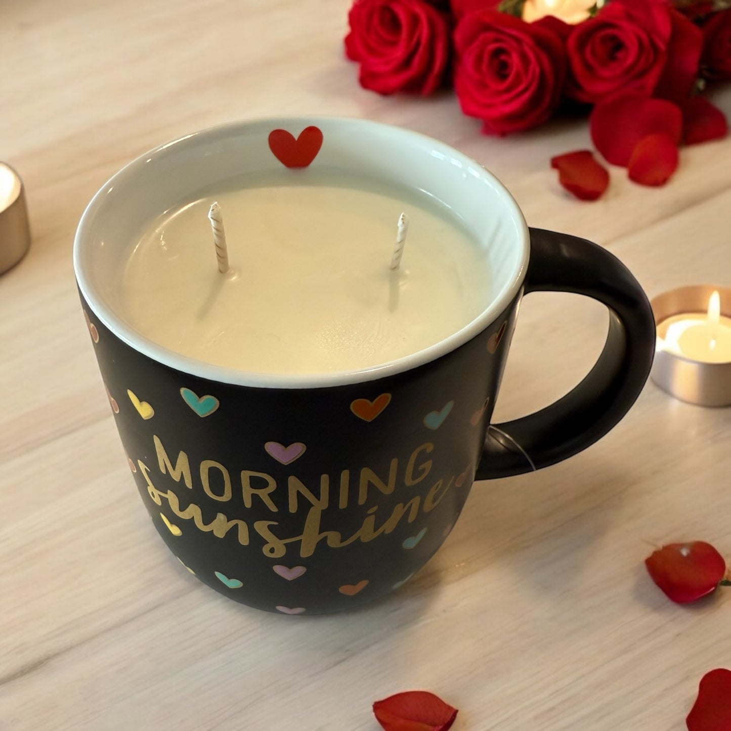Morning Sunshine Mug Candle – Endless Love Scent, 16 oz
