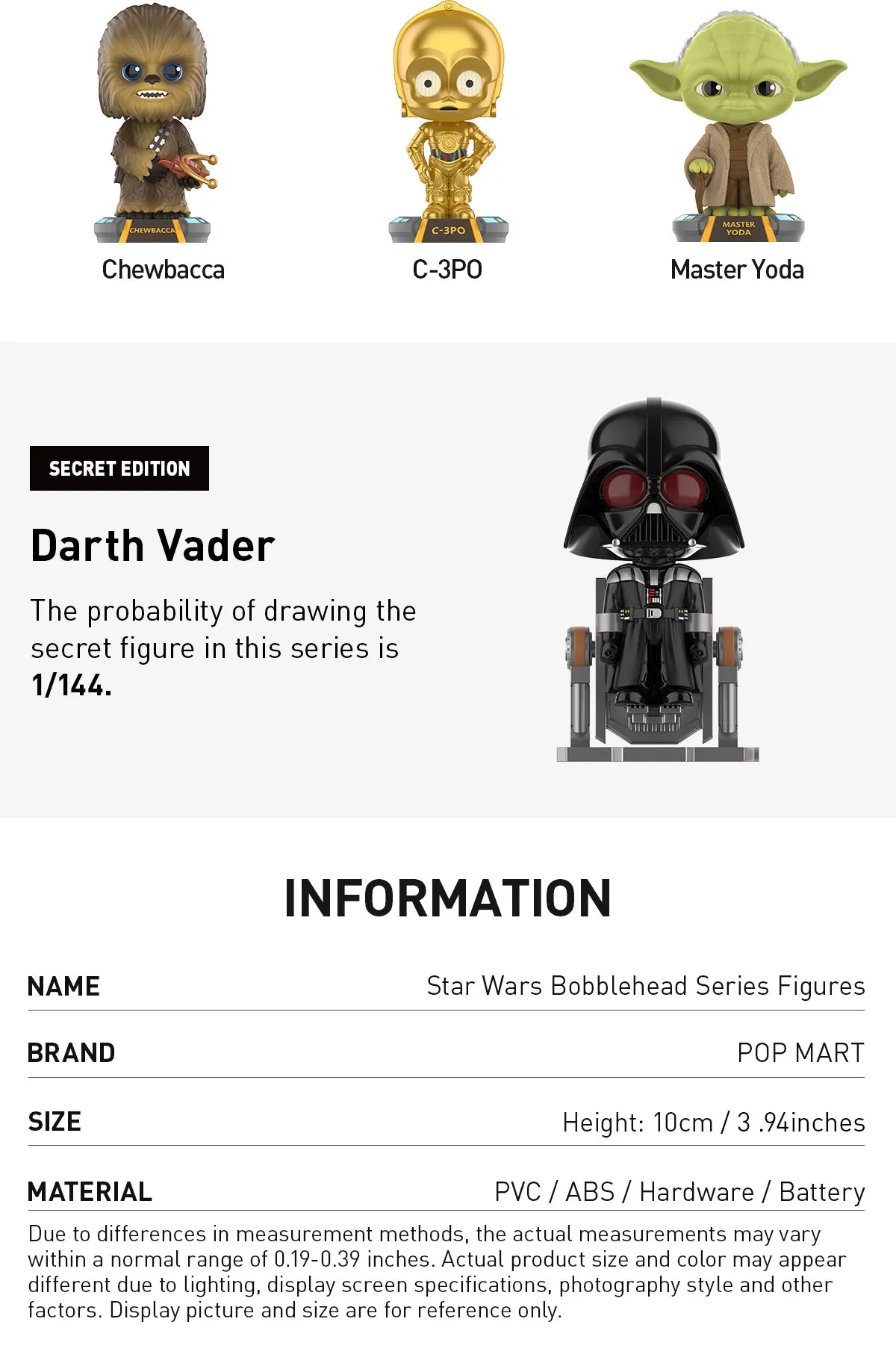 Pop Mart Star Wars Bobblehead