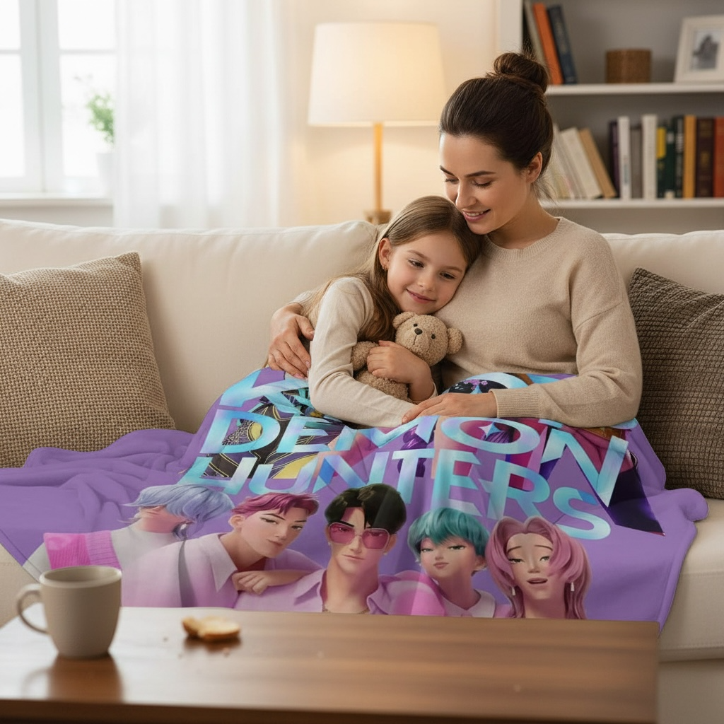 K-Pop Demon Hunter Fleece Blanket