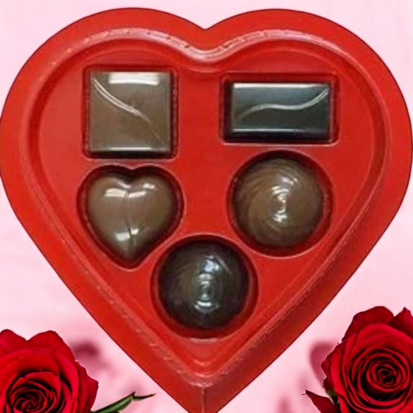 Elmer Chocolates Heart-Shaped Valentine’s Day Box – 2oz (5 Pieces)