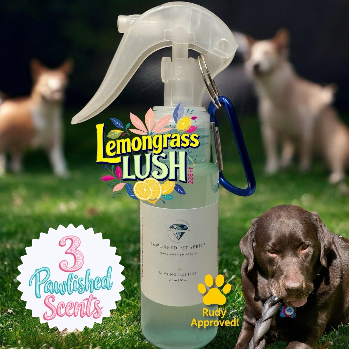 Pawlished Pet Spritz – Hand-Crafted Scents for Dogs
