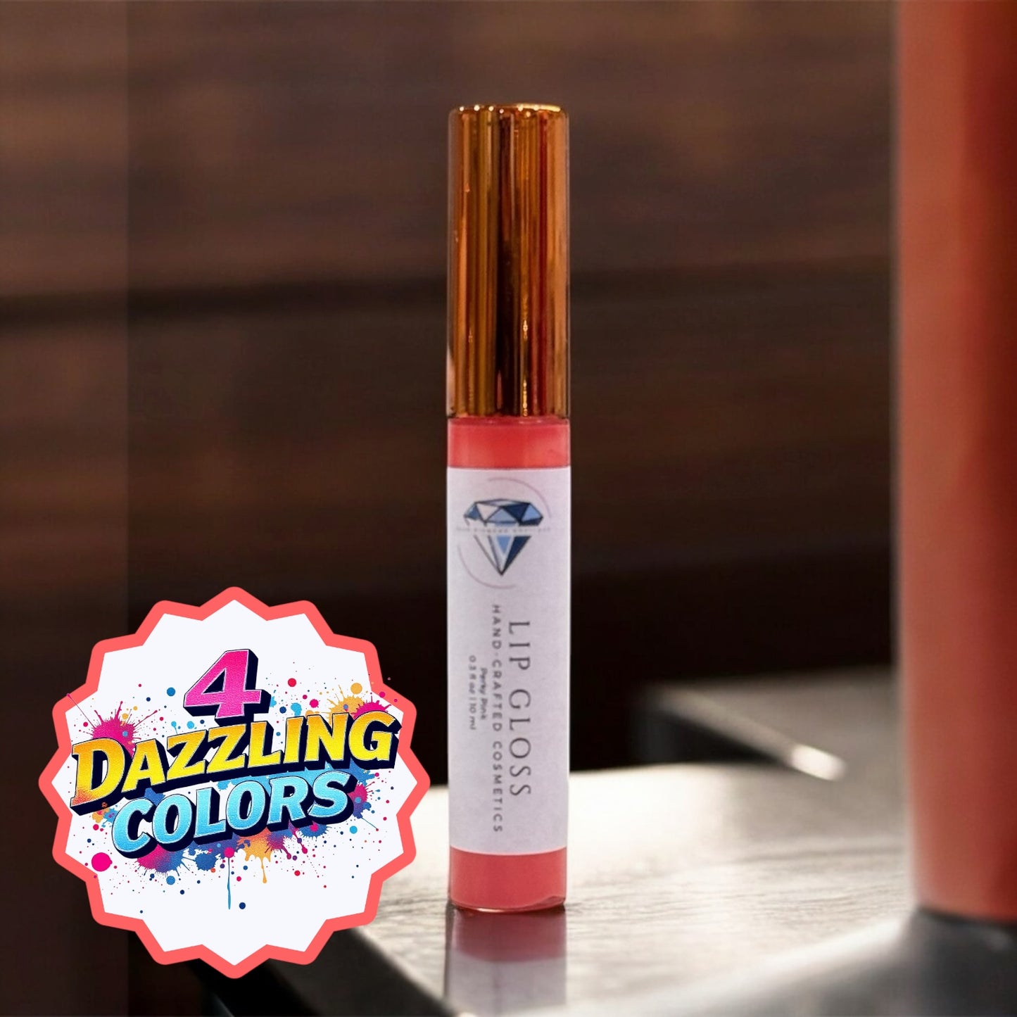 Blue Diamond Boutique Hand-Crafted Lip Gloss – 0.3 fl oz / 10 ml