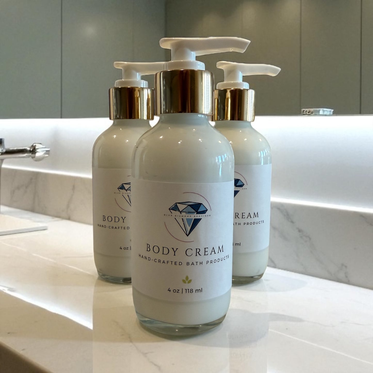 Nourishing Body Cream 4oz Pump – Hand-Crafted Bath Products
