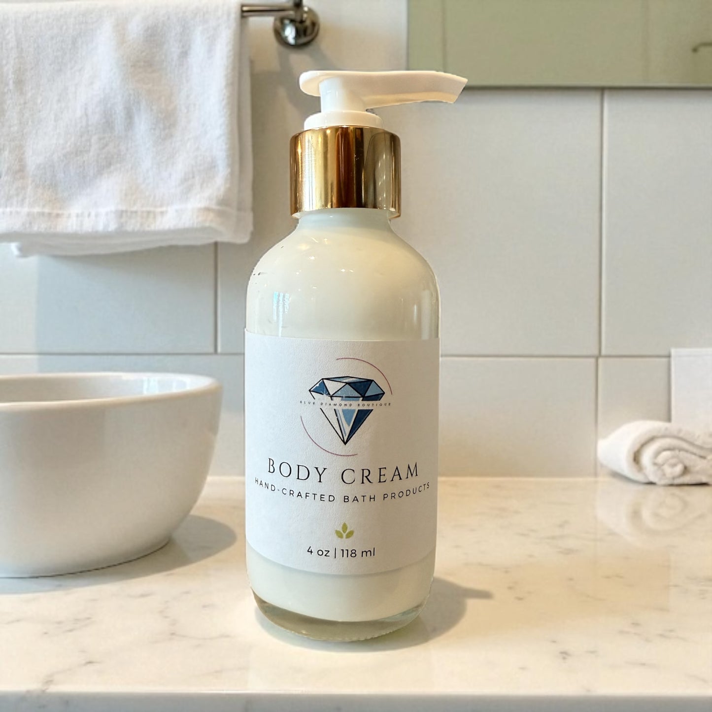 Nourishing Body Cream 4oz Pump – Hand-Crafted Bath Products