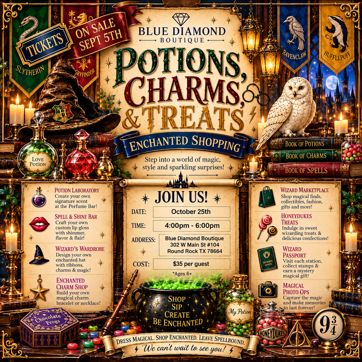 Potions, Charms, & Treats eTicket - October
25th