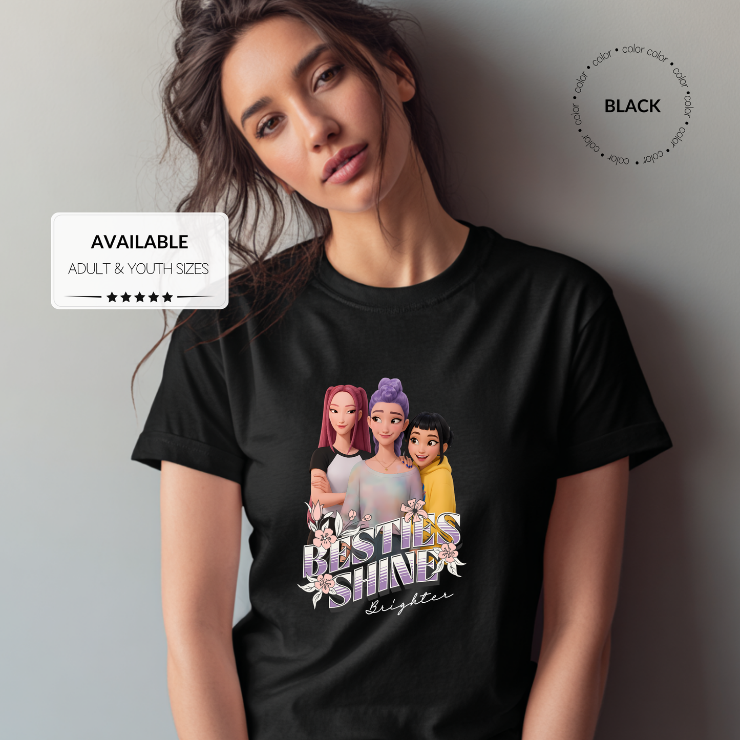 Custom K-Pop Demon Hunter Graphic T-Shirt – Adult & Youth Sizes