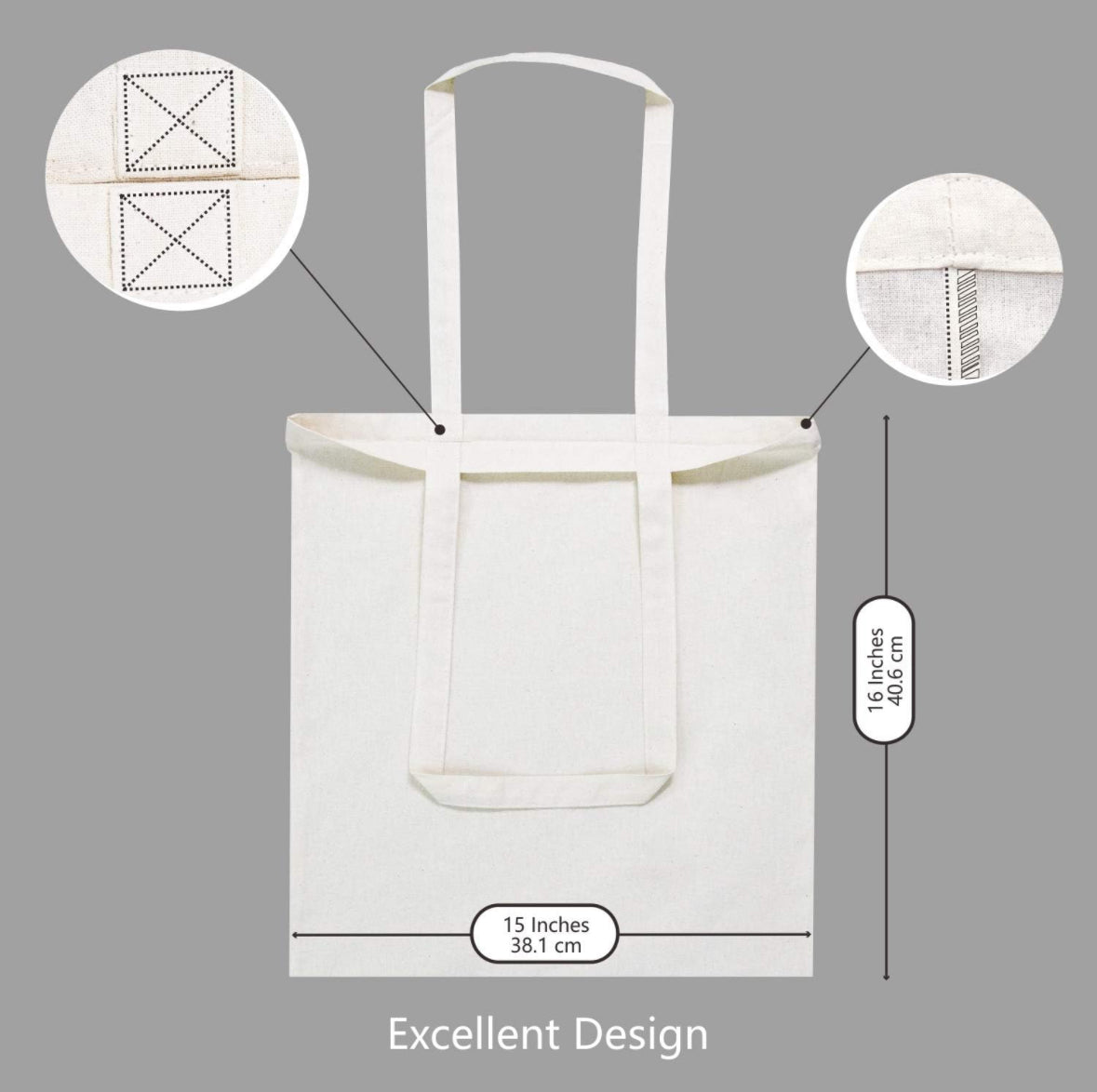 Designer Inspired Reusable Tote Bag