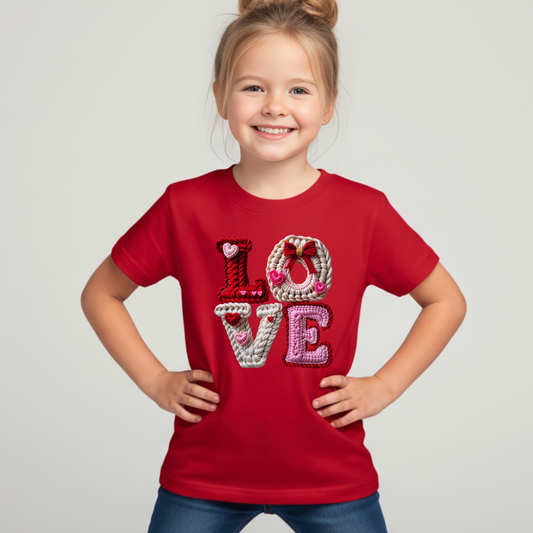 Faux Yarn LOVE shirt