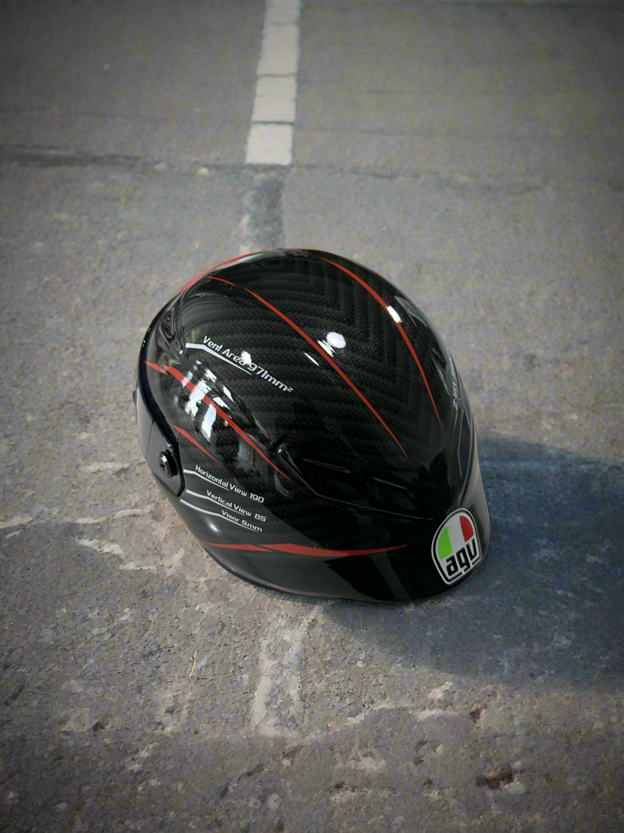 Louie’s “93” Black Mini Pet Motorcycle Helmet