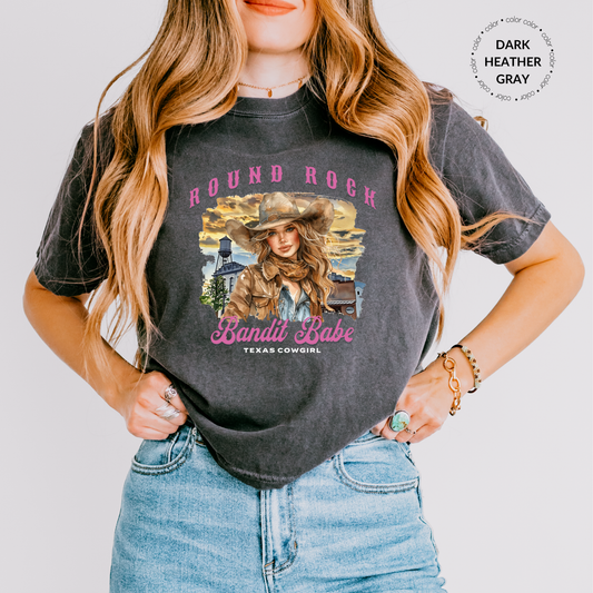 Custom City of Round Rock Graphic Comfort Color T-Shirt
