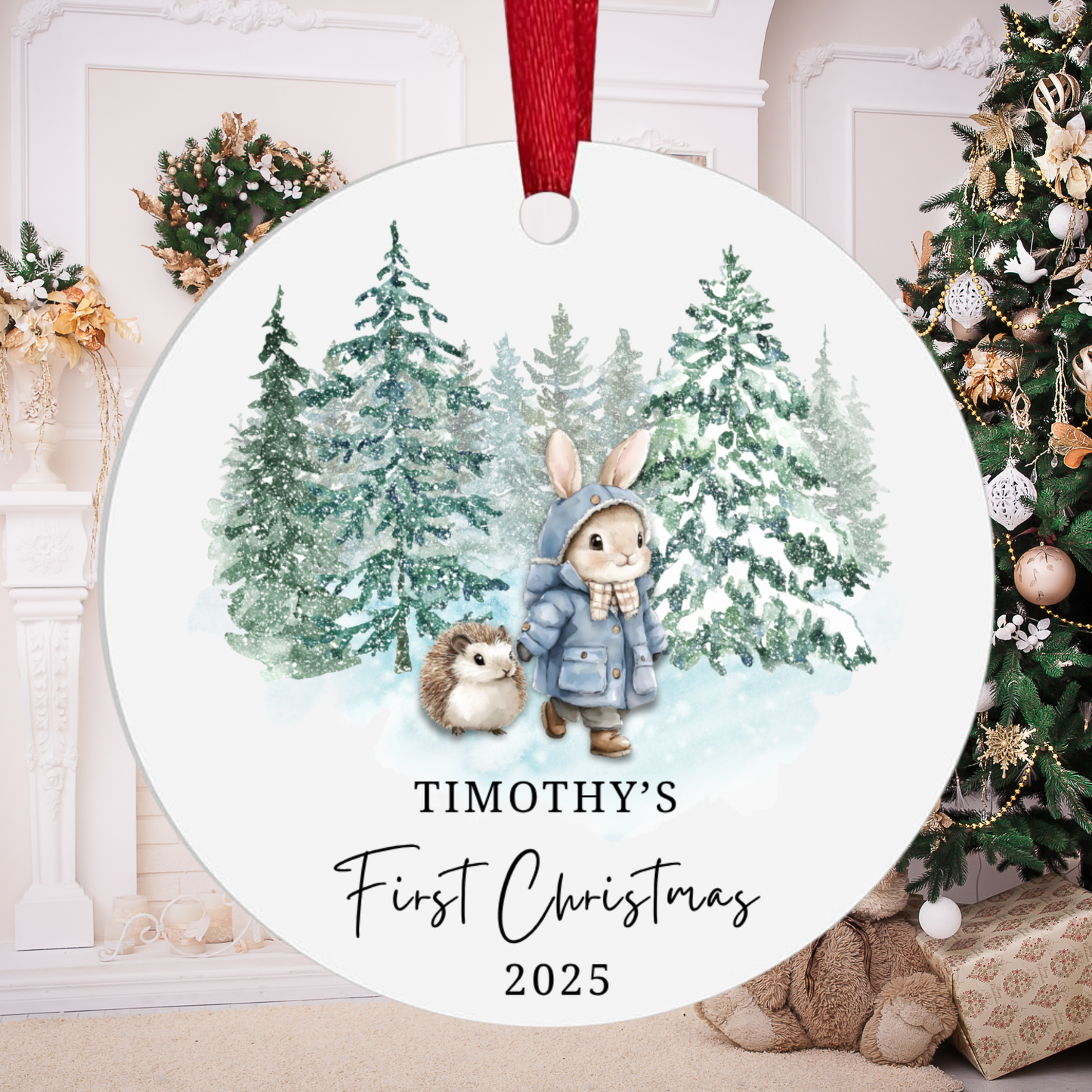 Custom My First Christmas Ornament Baby Boy