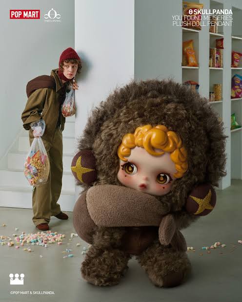 Pop Mart: Skullpanda You Found Me Vinyl Plush Pendant