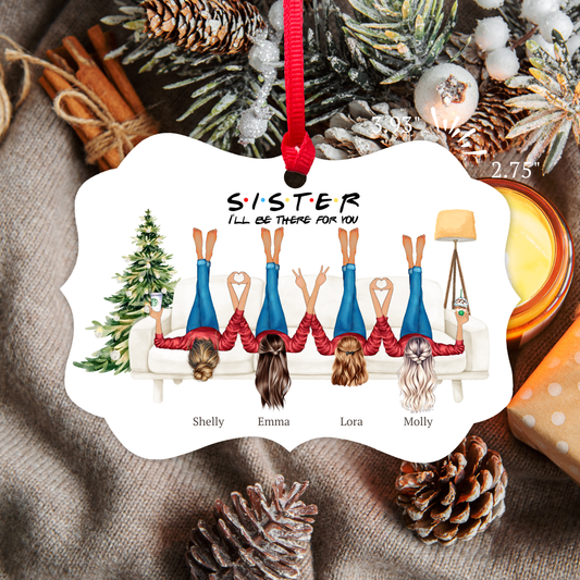 Customizable Sister Ornament