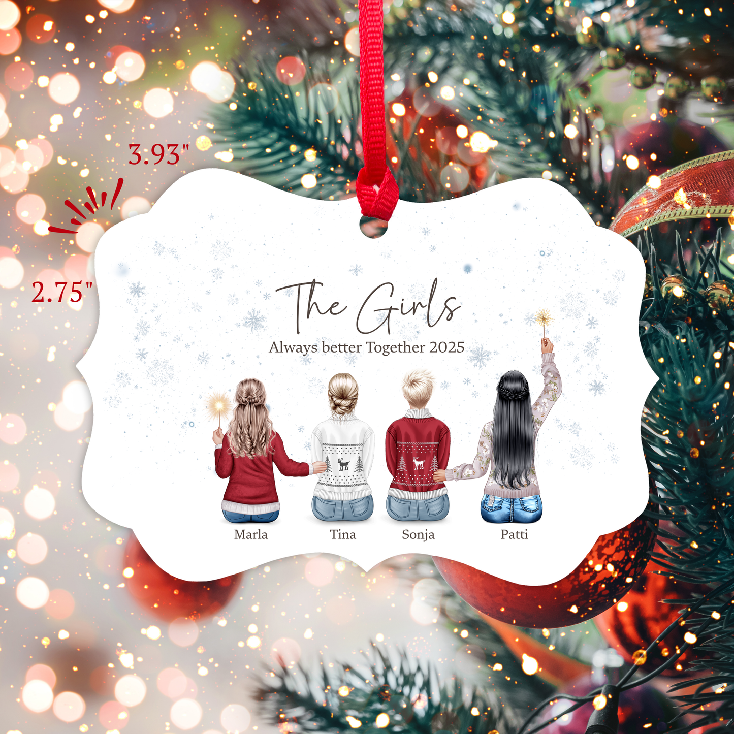 Customizable Friend Ornament