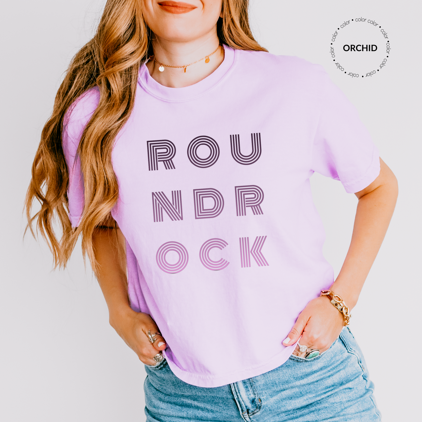 Custom City of Round Rock Graphic Comfort Color T-Shirt
