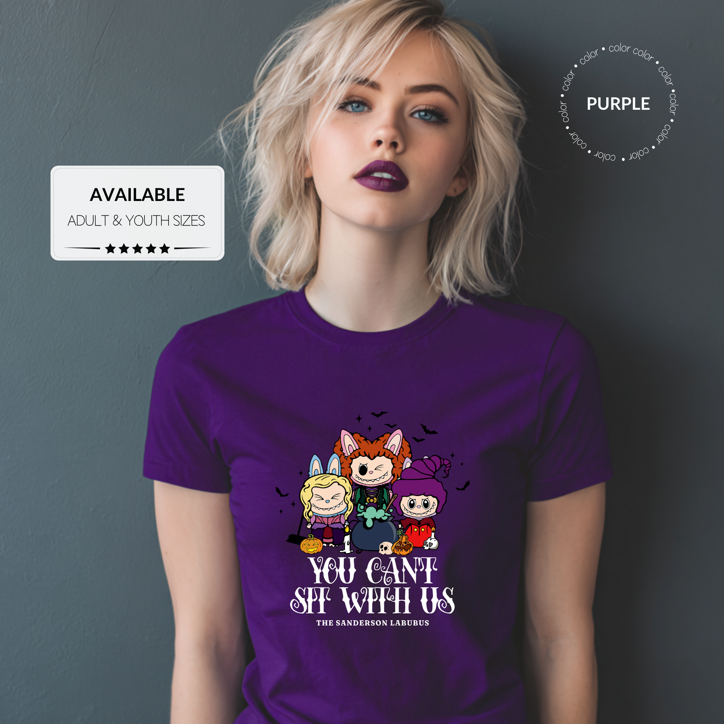 Custom Halloween Labubu Graphic T-Shirt – Adult & Youth Sizes