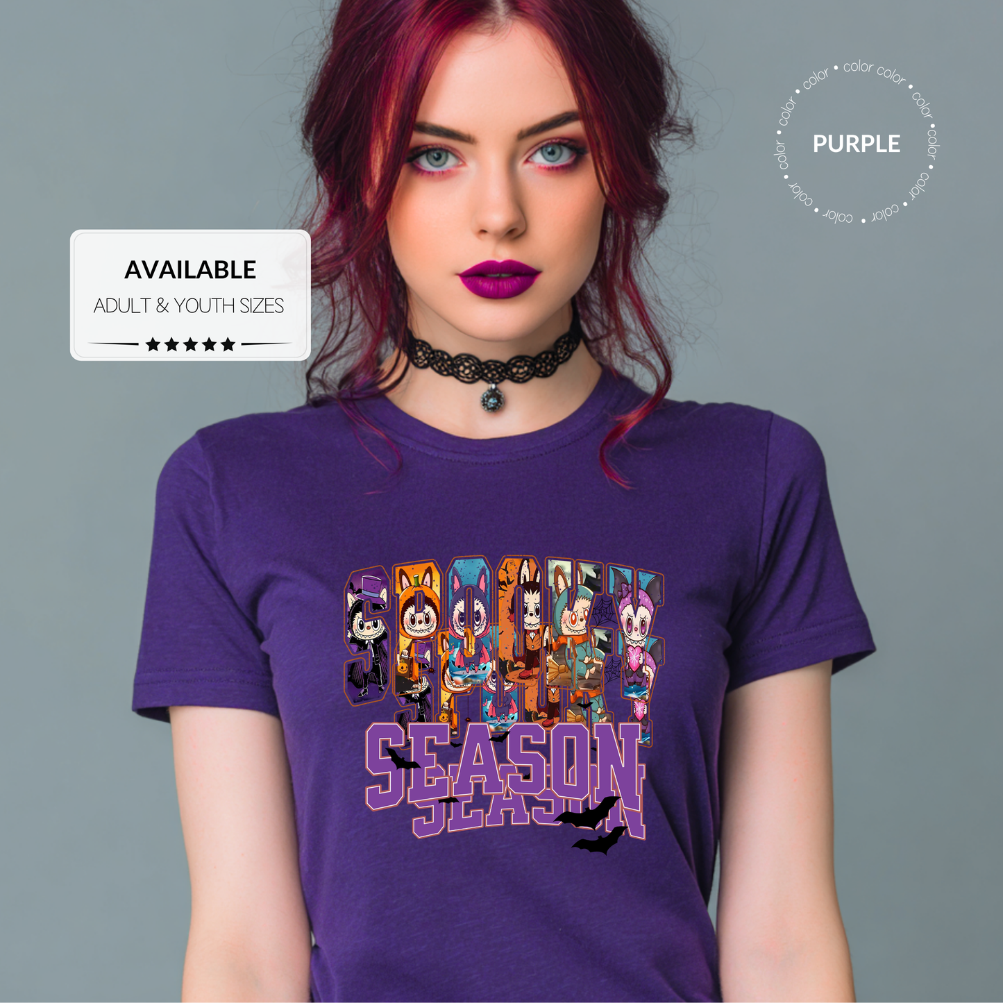 Custom Halloween Labubu Graphic T-Shirt – Adult & Youth Sizes