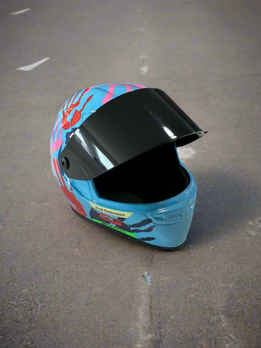 Louie’s Blue “46” Mini Pet Motorcycle Helmet