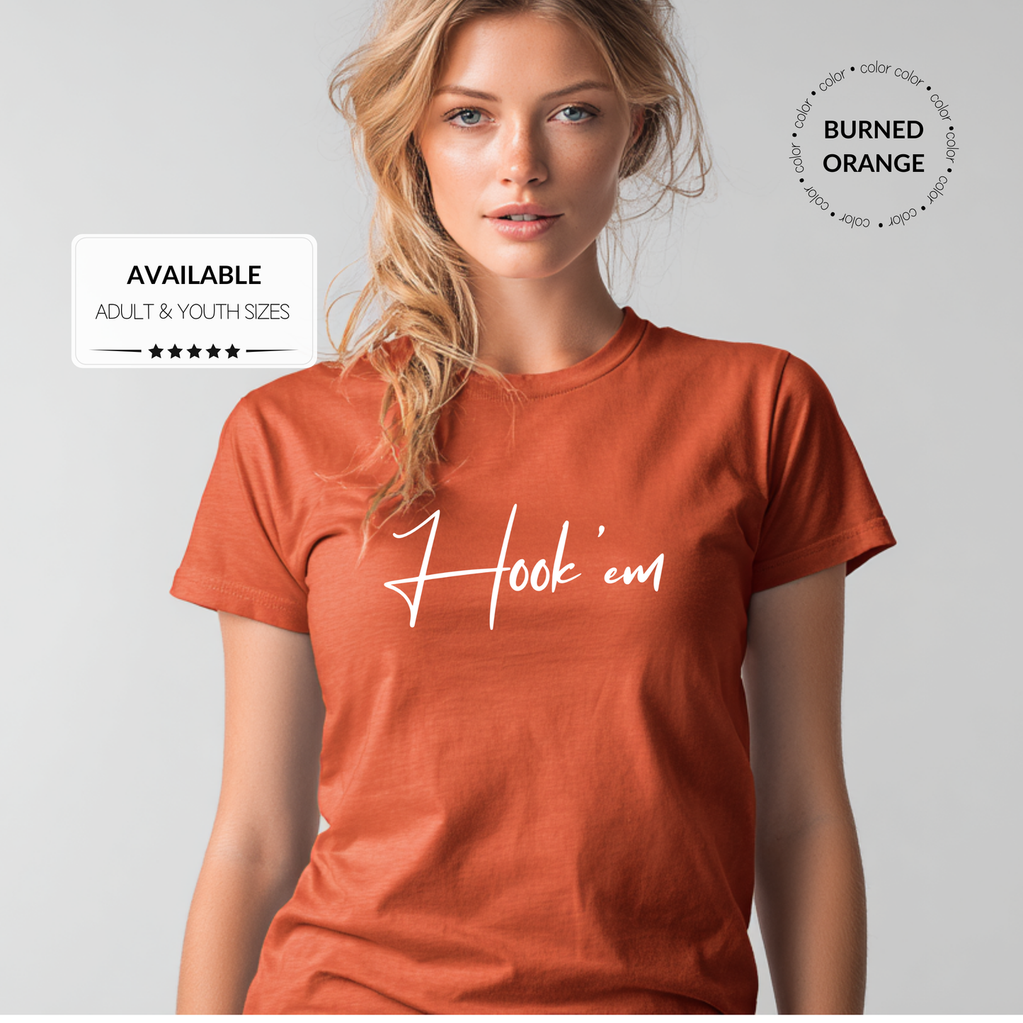Custom Longhorns UT Graphic T-Shirt – Adult & Youth Sizes