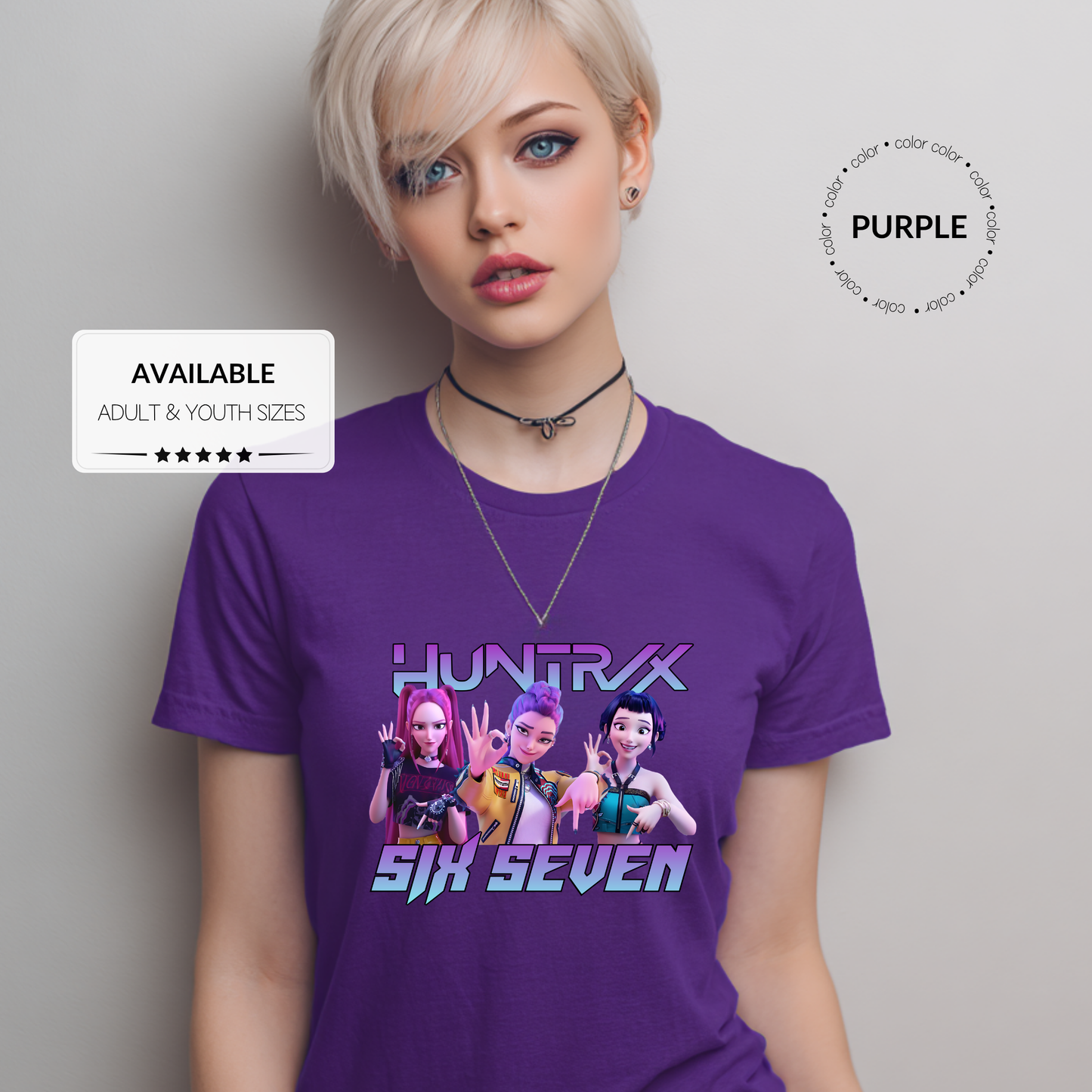 Trendy 6-7 K-Pop Demon Hunter Graphic T-Shirt