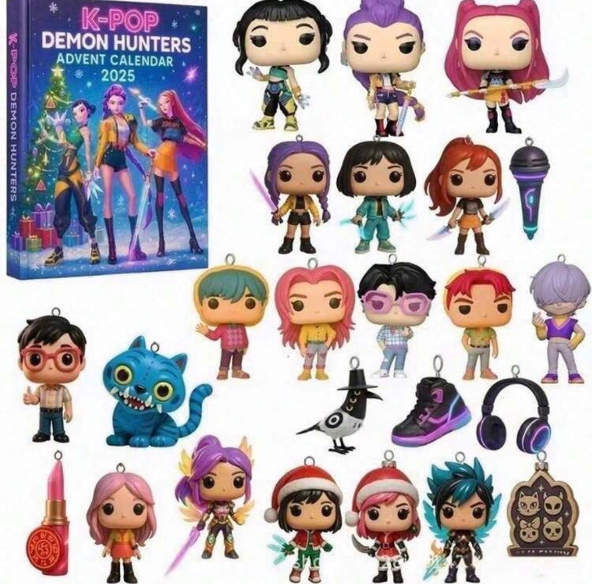 K-Pop Demon Hunters Keychain Advent Calendar