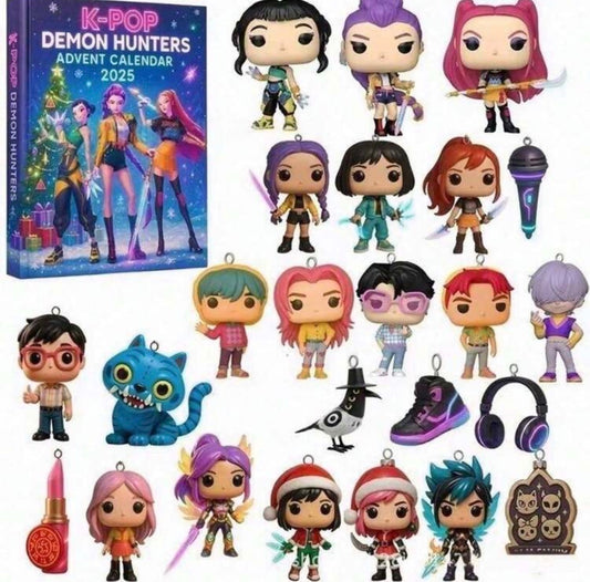 K-Pop Demon Hunters Keychain Advent Calendar
