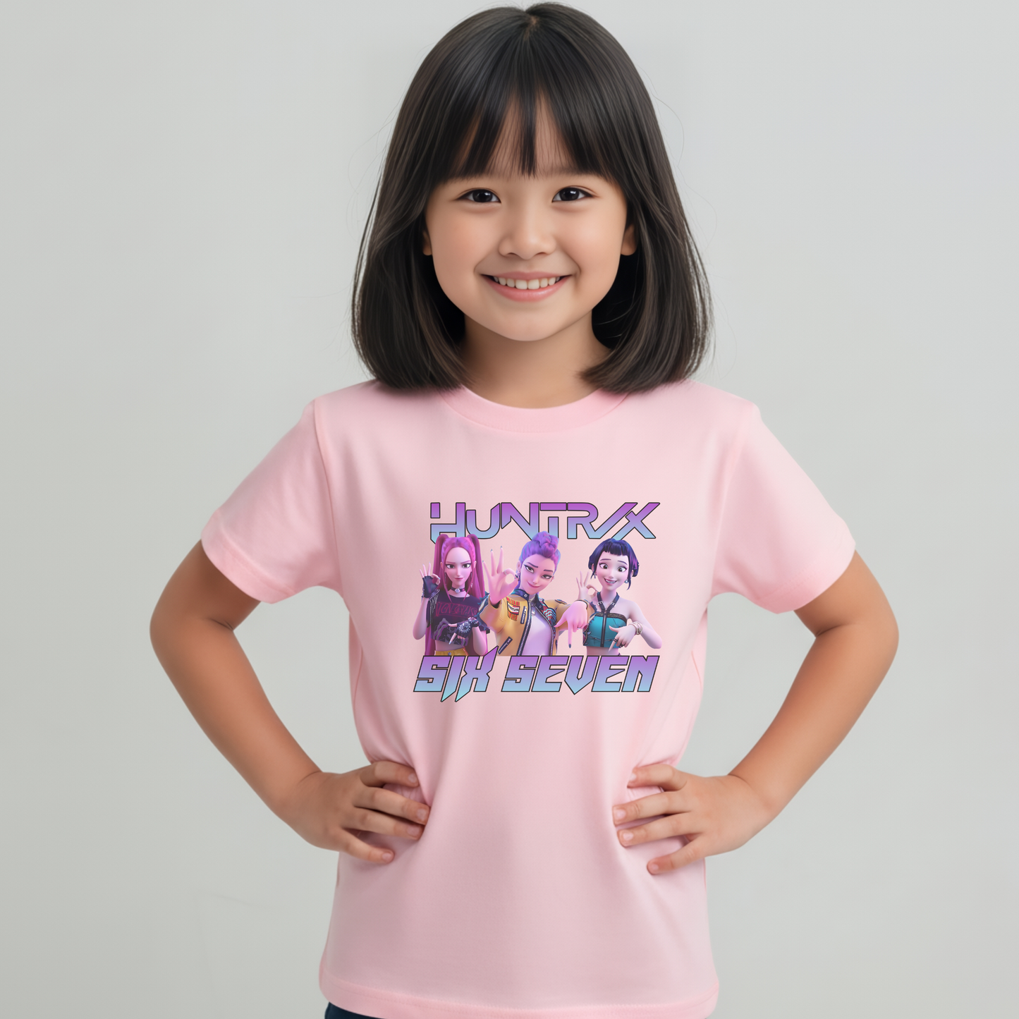 Trendy 6-7 K-Pop Demon Hunter Graphic T-Shirt