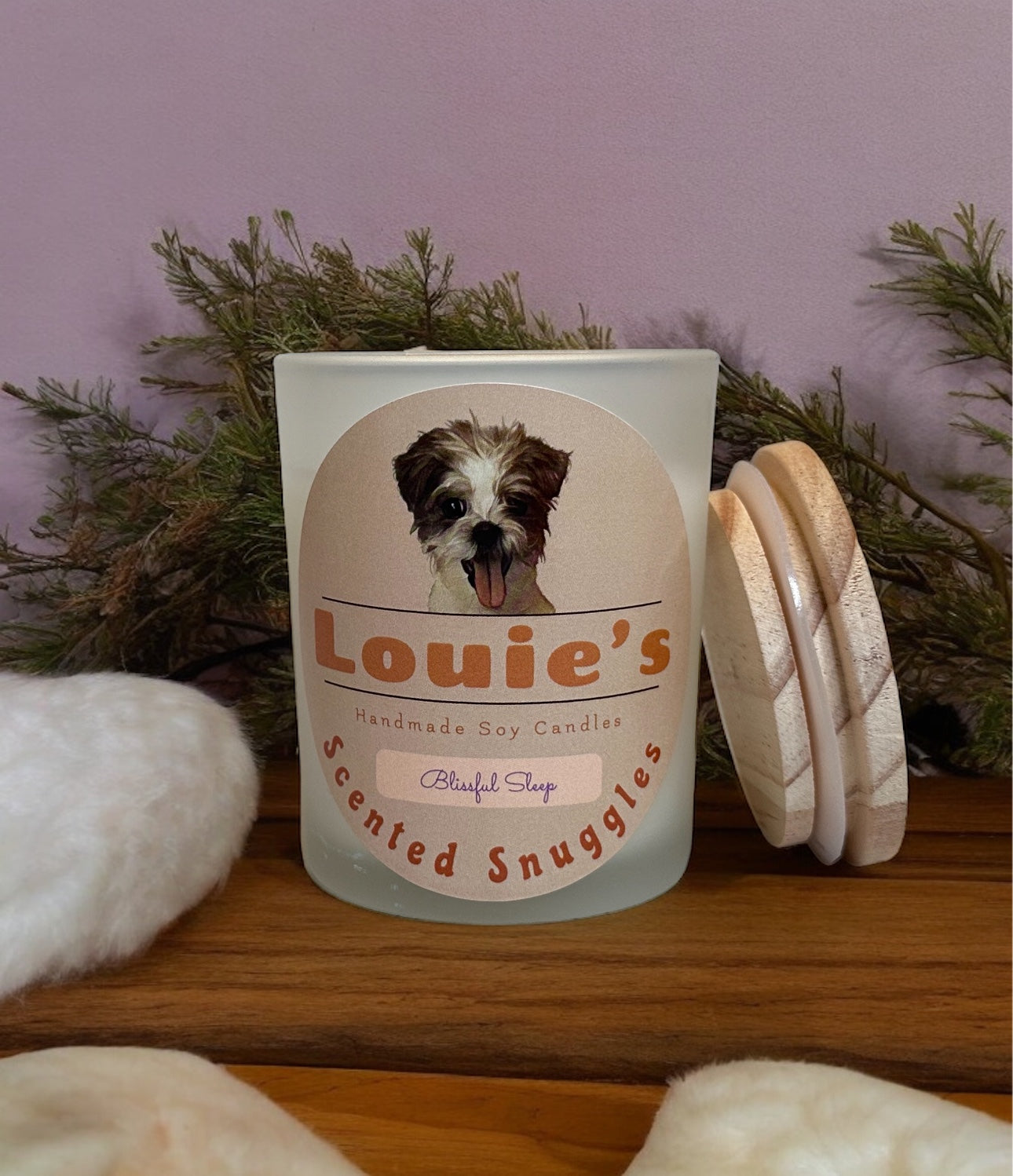 Louie’s Scented Snuggles Soy Candle - Blissful Sleep