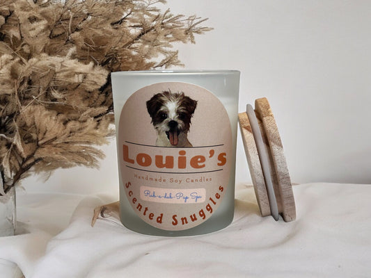 Louie’s Scented Snuggles Soy Candle - Rub-a-dub-Pup Spa