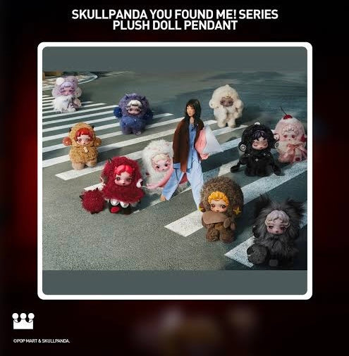 Pop Mart: Skullpanda You Found Me Vinyl Plush Pendant
