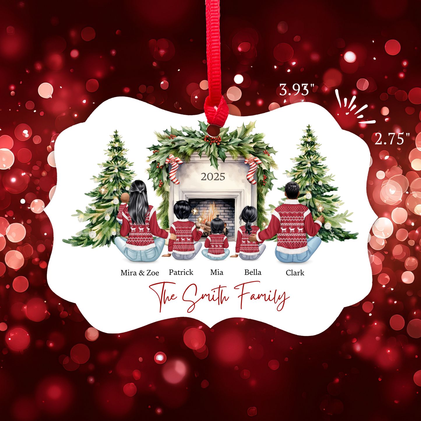 Customizable Family Ornament