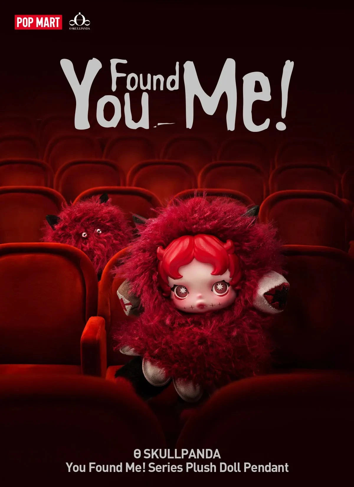 Pop Mart: Skullpanda You Found Me Vinyl Plush Pendant