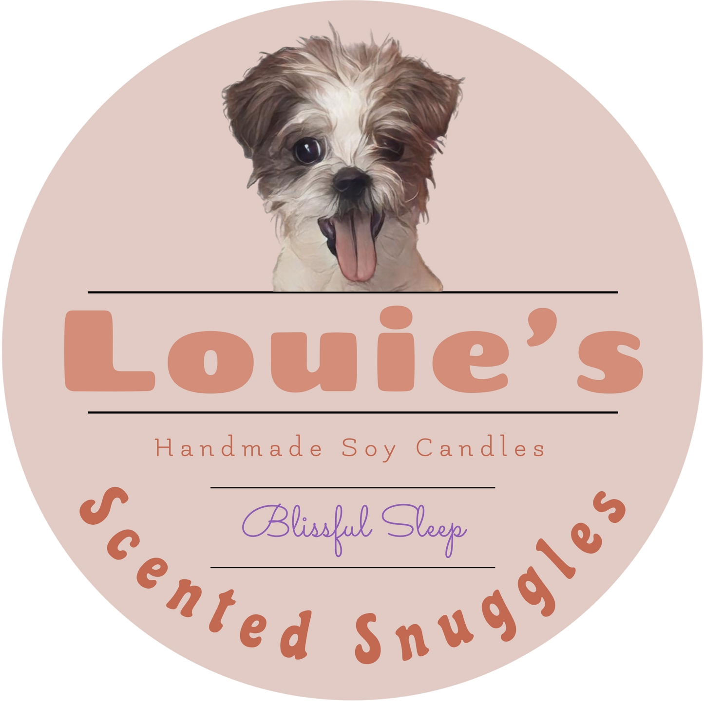 Louie’s Scented Snuggles Soy Candle - Blissful Sleep