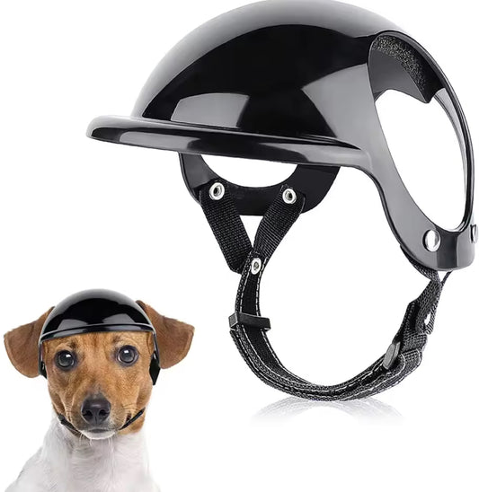 Louie’s Black Motorcycle Dog Helmet