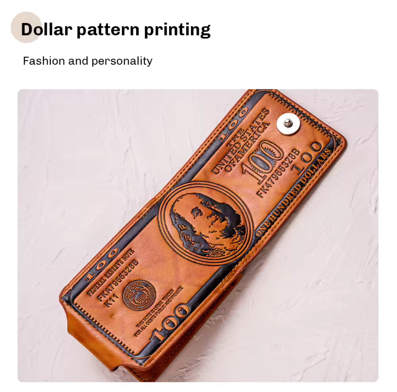 Luxury Leather $100 Dollar Bill Wallet – Stylish and Spacious Design