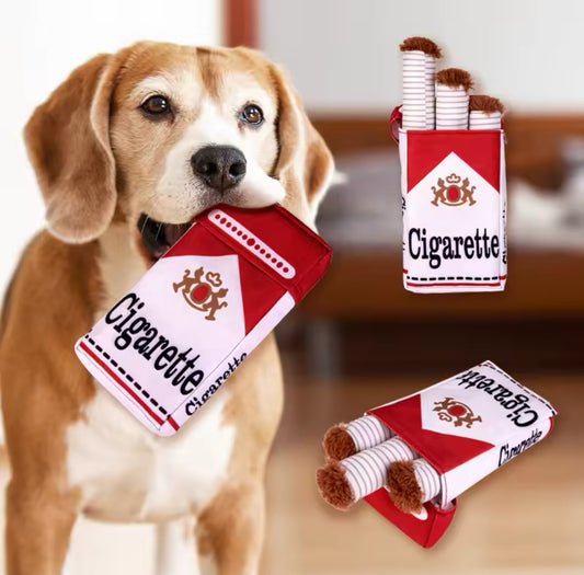 Louie’s Squeaky Plush Cigarettes Doggy Toy