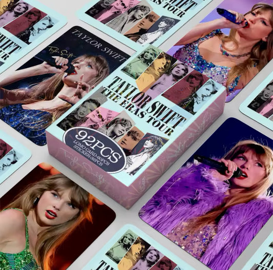 92pc Taylor Swift The Eras Tour LOMO Photo Card & Sticker Set